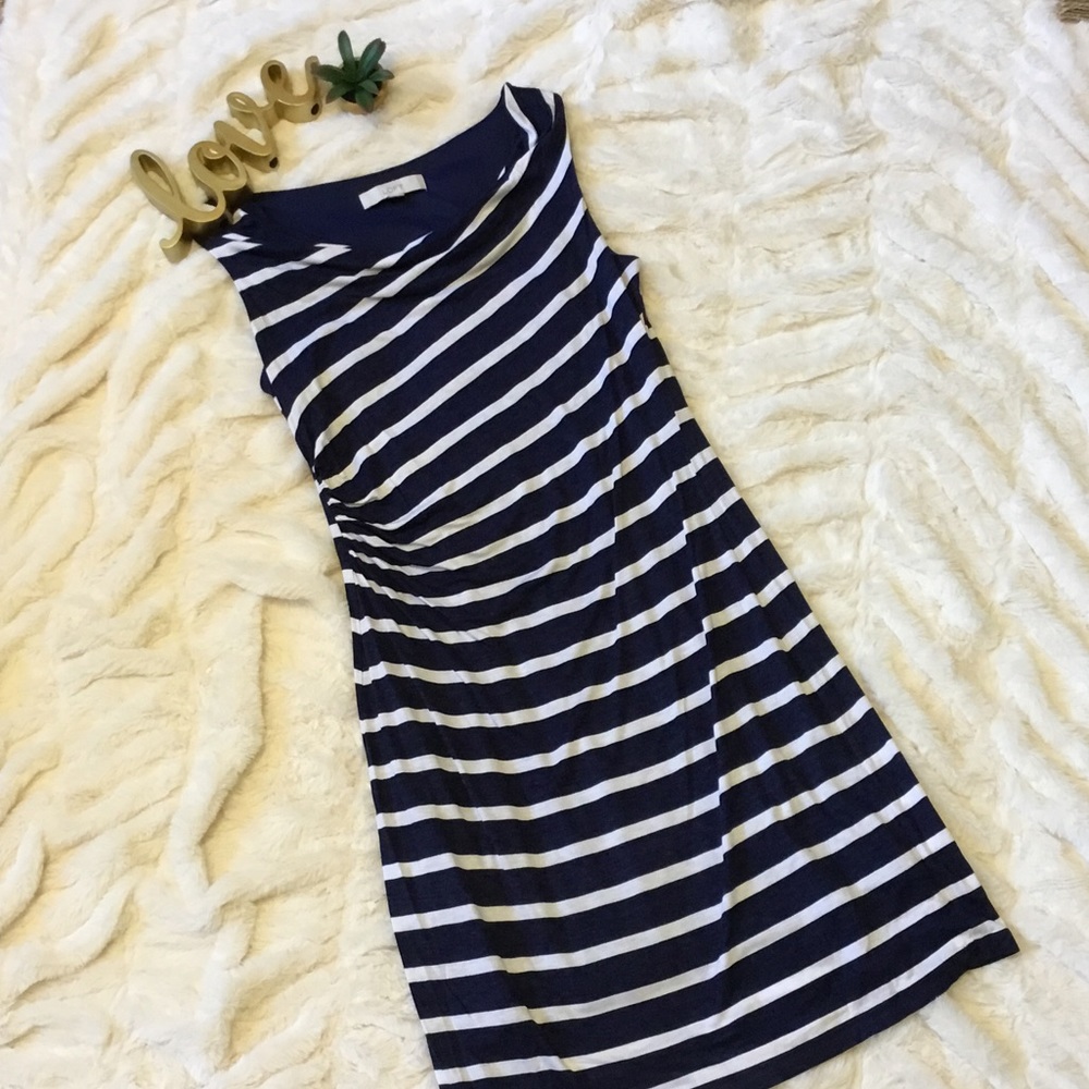 LOFT striped knit dress